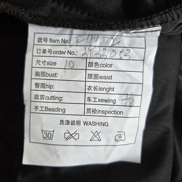 Elegant Black Maxi Dress.Size 10 - Picture 4 of 5